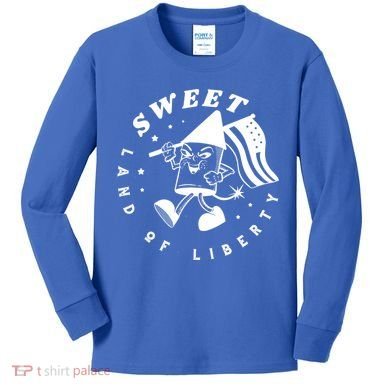Sweet Land Of Liberty Firework Kids Long Sleeve Shirt