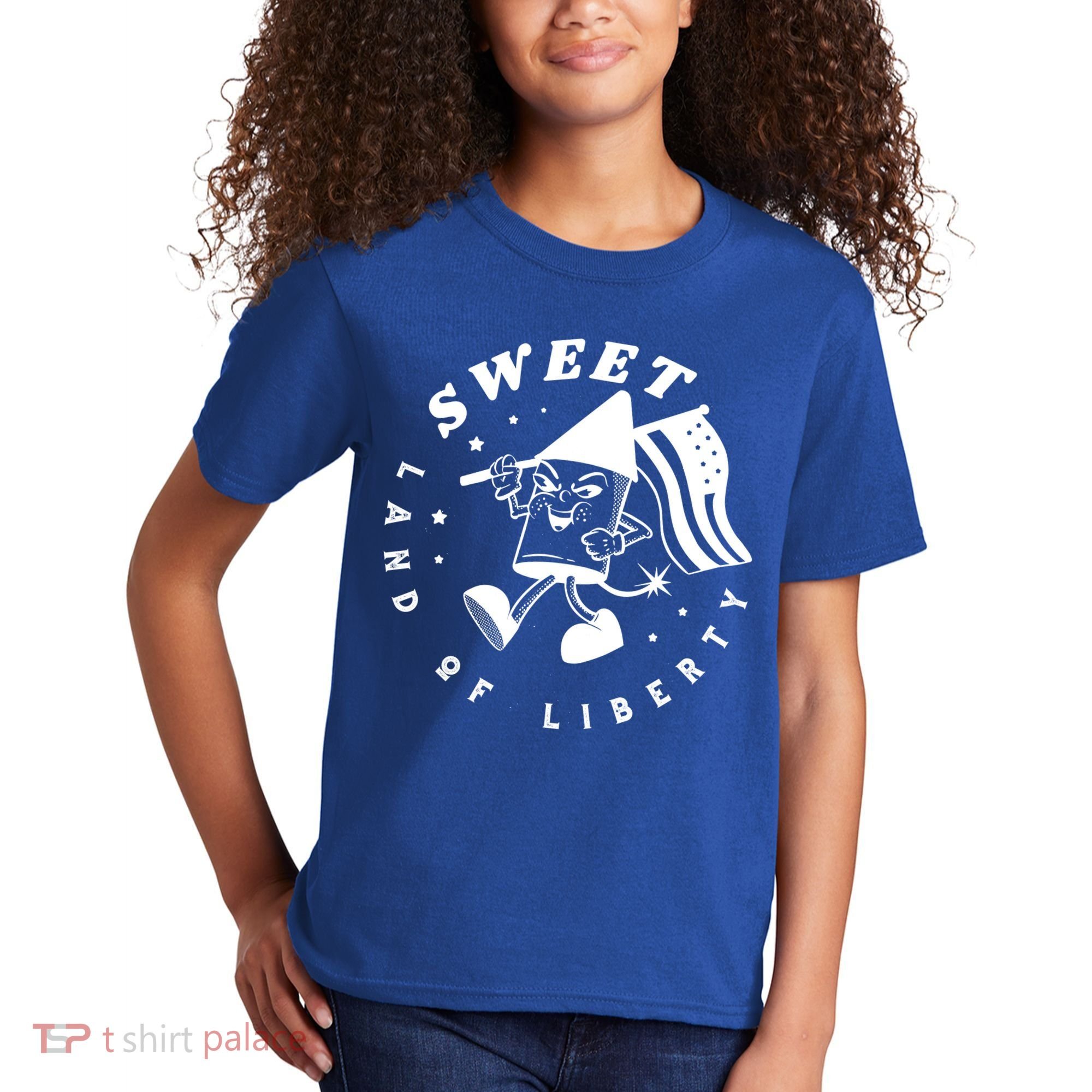 Sweet Land Of Liberty Firework Kids T-Shirt