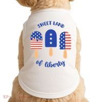 Sweet Land Of Liberty Ice Cream Pops Doggie Tank thumb 0