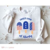 Sweet Land Of Liberty Ice Cream Pops Sweatshirt thumb 2