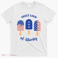Sweet Land Of Liberty Ice Cream Pops T-Shirt thumb 0