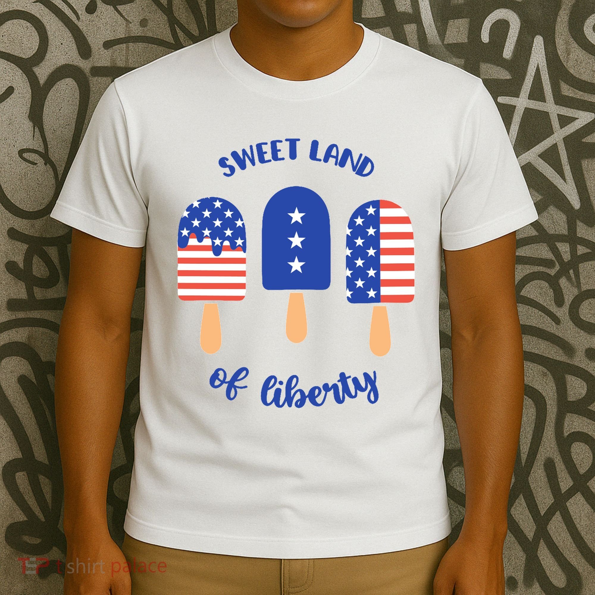 Sweet Land Of Liberty Ice Cream Pops T-Shirt