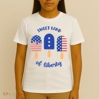 Sweet Land Of Liberty Ice Cream Pops T-Shirt thumb 4