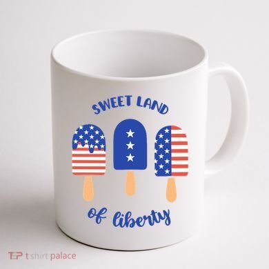 Sweet Land Of Liberty Ice Cream Pops Coffee Mug back
