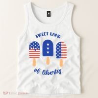 Sweet Land Of Liberty Ice Cream Pops Tank Top thumb 2