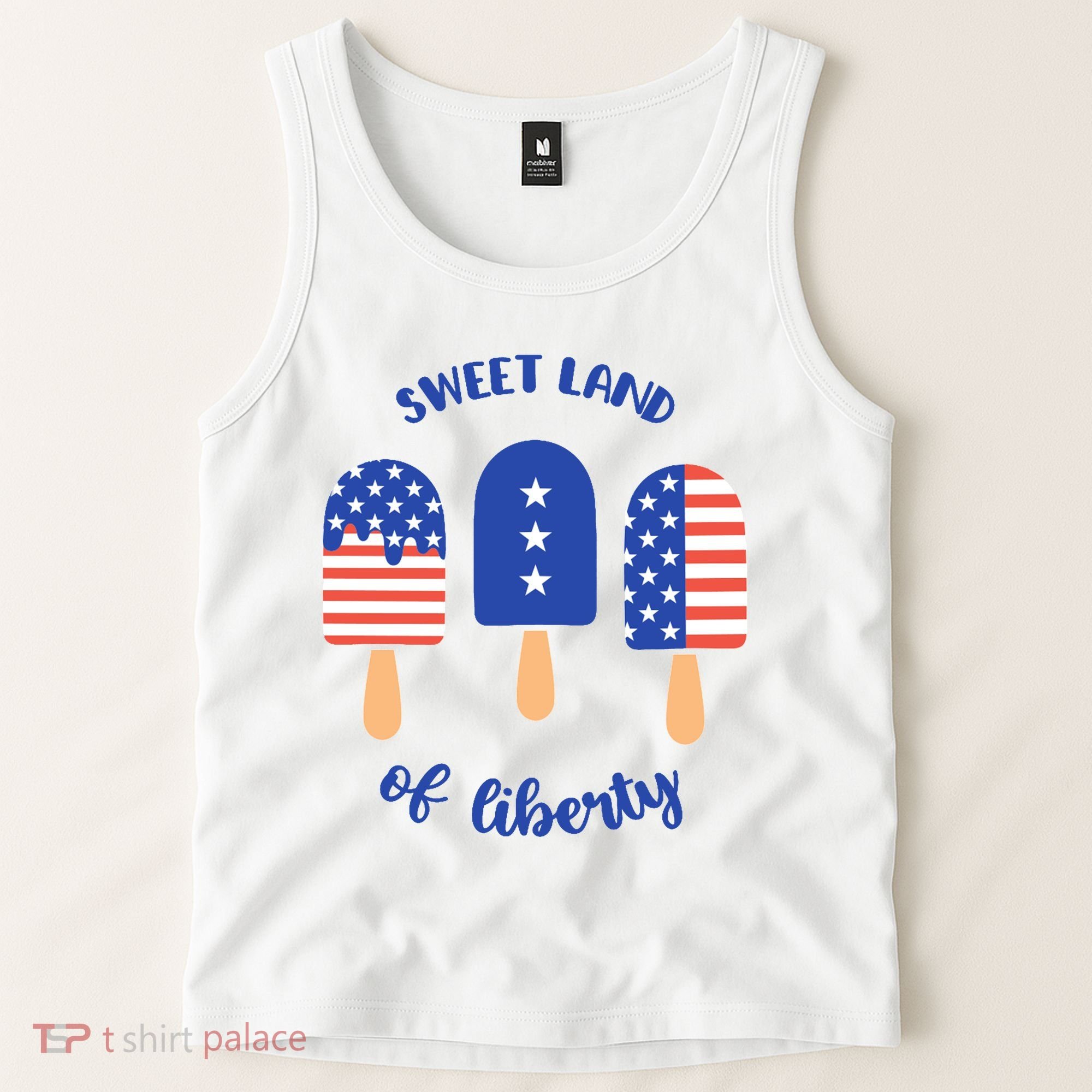Sweet Land Of Liberty Ice Cream Pops Tank Top