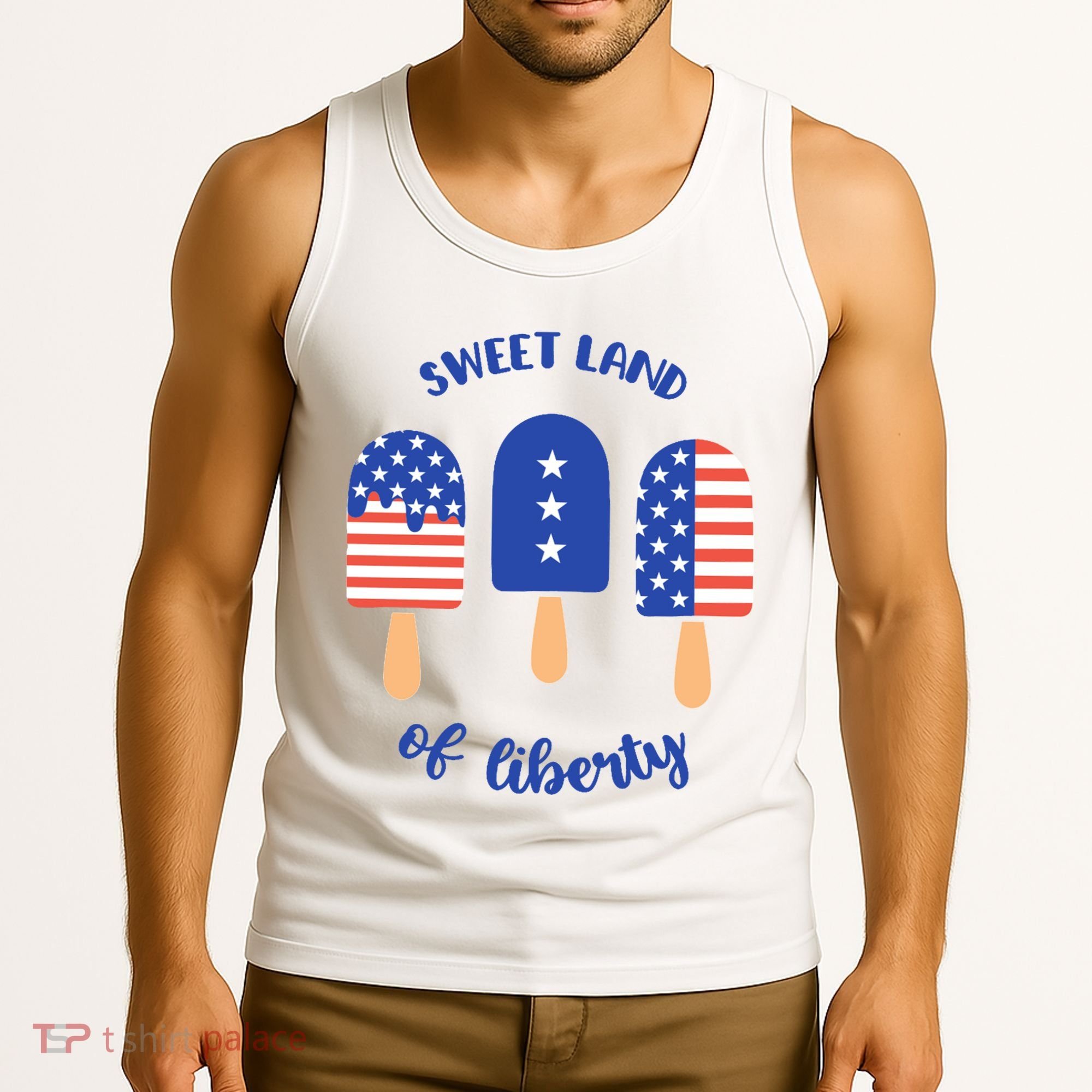 Sweet Land Of Liberty Ice Cream Pops Tank Top