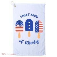 Sweet Land Of Liberty Ice Cream Pops Golf Towel thumb 0