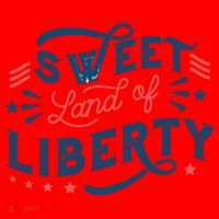 Sweet Land Of Liberty USA Santa Hat thumb 1