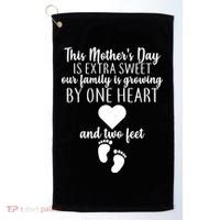 Sweet Mother's Day Pregnancy Announcement  Golf Towel thumb 0