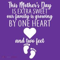 Sweet Mother's Day Pregnancy Announcement  Button thumb 1