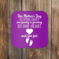 Sweet Mother's Day Pregnancy Announcement  Coaster thumb 0