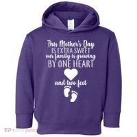 Sweet Mother's Day Pregnancy Announcement  Toddler Hoodie thumb 0