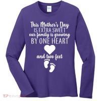 Sweet Mother's Day Pregnancy Announcement  Women's Long Sleeve Shirt thumb 0