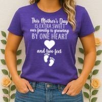 Sweet Mother's Day Pregnancy Announcement  Women's T-Shirt thumb 2