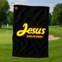 Sweet Savior Jesus King of Kings Golf Towel thumb 1