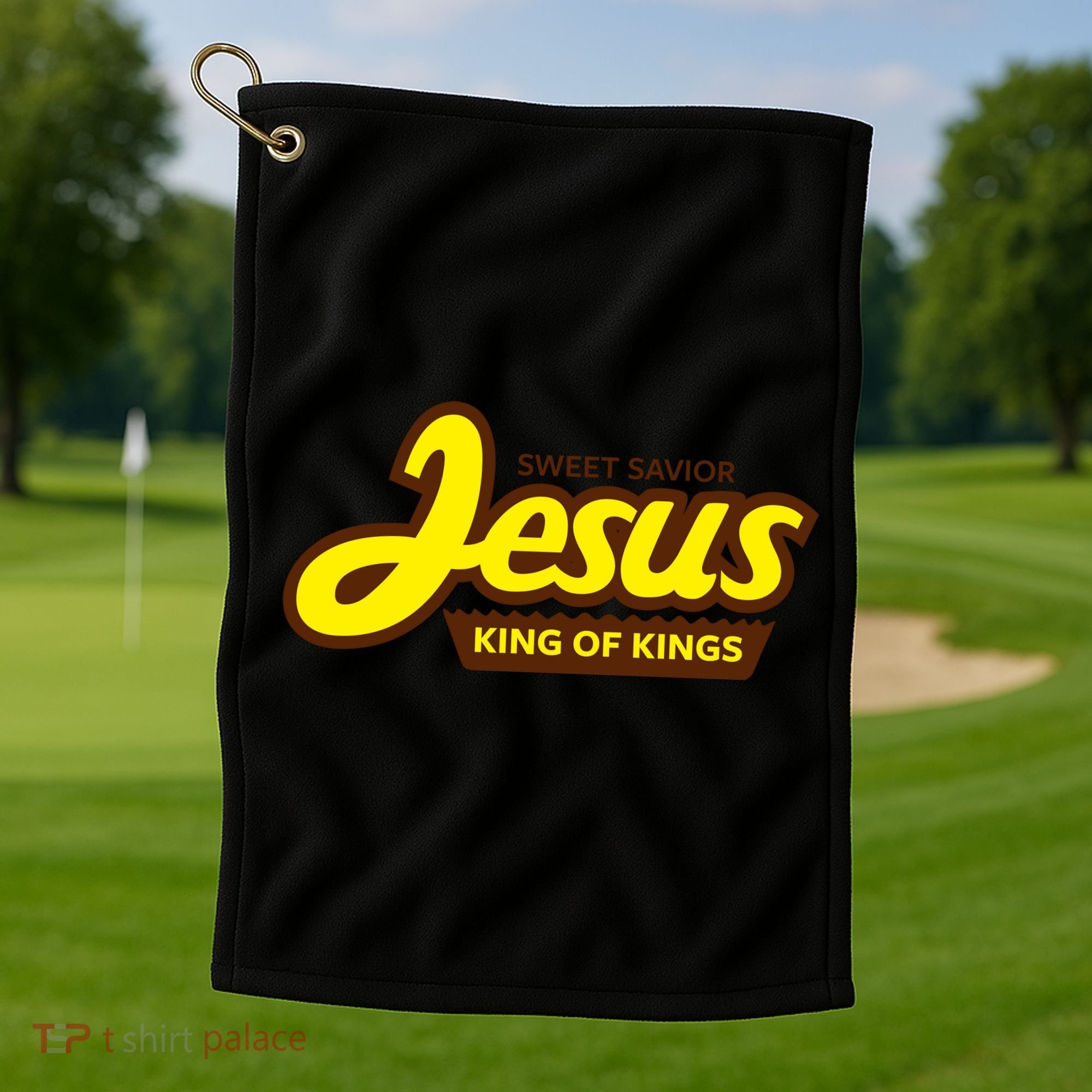 Sweet Savior Jesus King of Kings Golf Towel