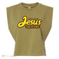 Sweet Savior Jesus King of Kings Garment-Dyed Women's Muscle Tee thumb 0