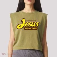 Sweet Savior Jesus King of Kings Garment-Dyed Women's Muscle Tee thumb 2