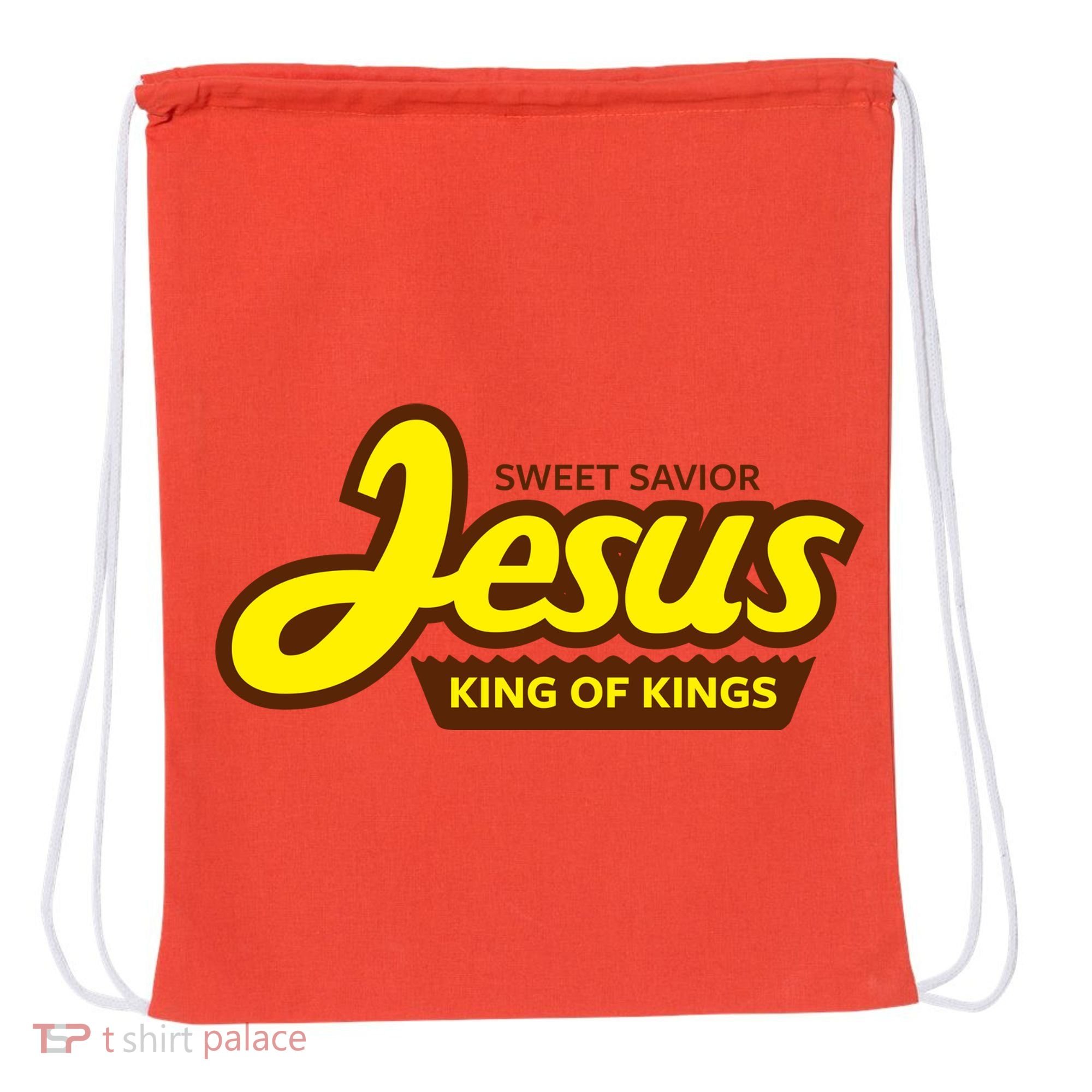 Sweet Savior Jesus King of Kings Drawstring Bag
