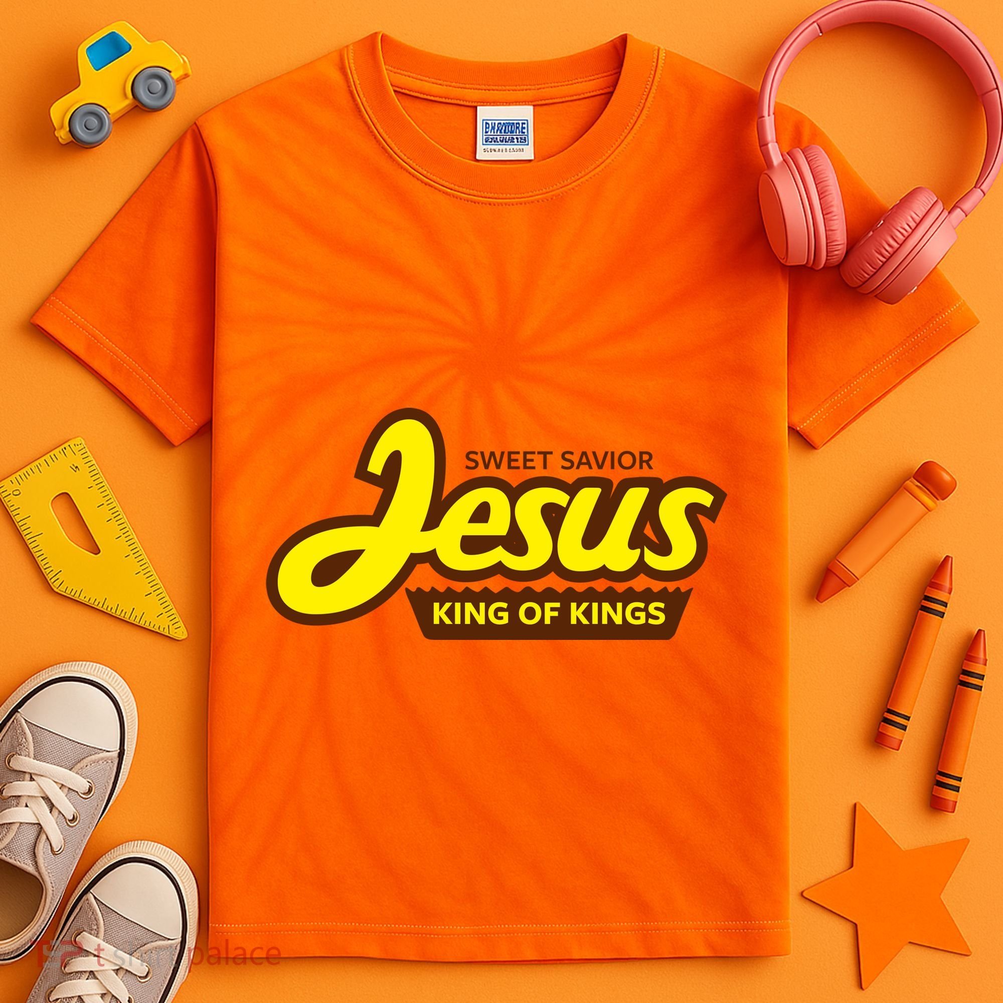 Sweet Savior Jesus King of Kings Kids Tie-Dye T-Shirt