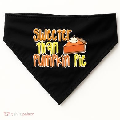 Sweeter Than Pumpkin Pie USA-Made Doggie Bandana