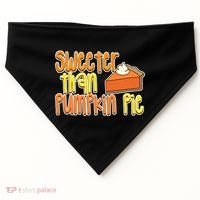 Sweeter Than Pumpkin Pie USA-Made Doggie Bandana thumb 0