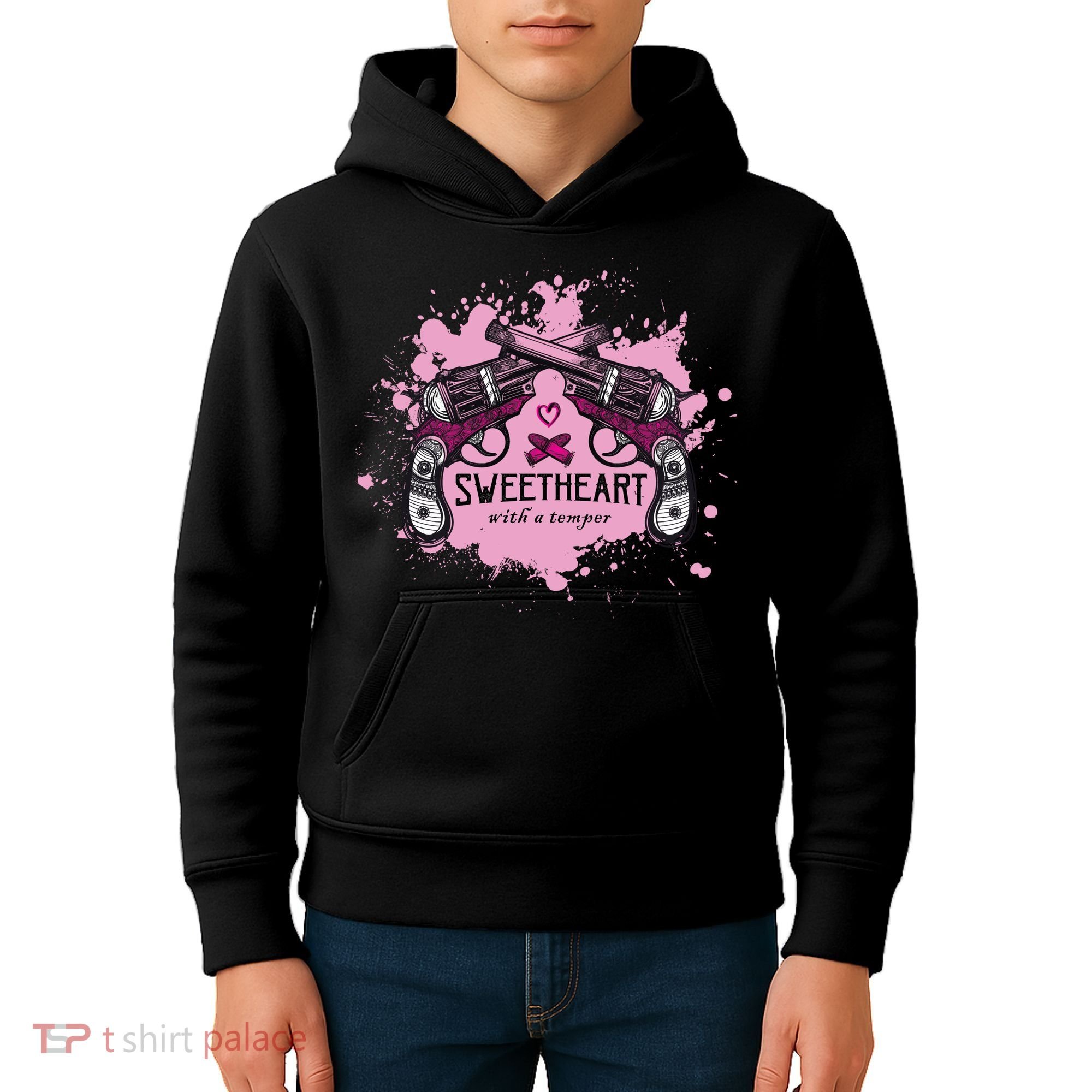 Sweetheart With A Temper Kids Hoodie