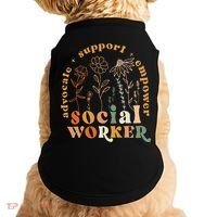 Social Worker Funny Social Work Month Doggie Tank thumb 0