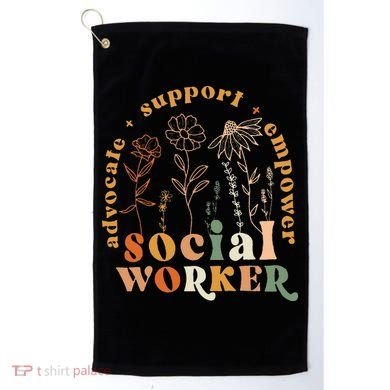 Social Worker Funny Social Work Month Golf Towel