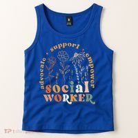 Social Worker Funny Social Work Month Tank Top thumb 2