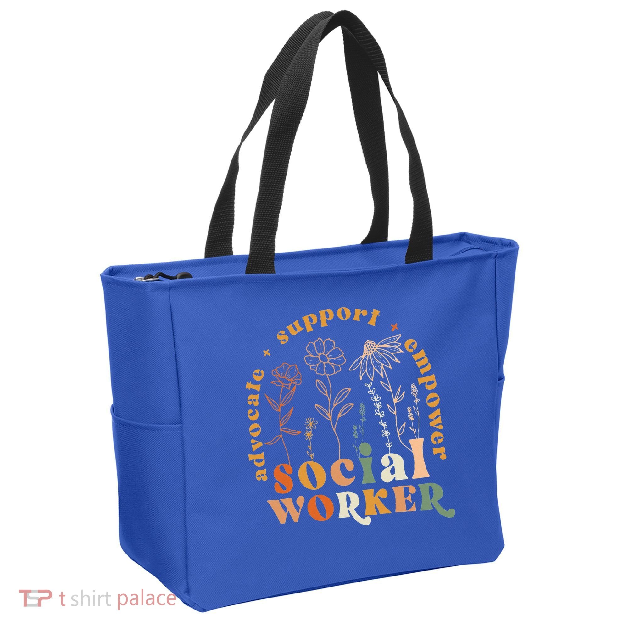 Social Worker Funny Social Work Month Tote Bag
