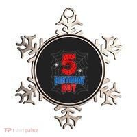 Spider Web Five 5 Years Old 5th Birthday Boy Party Ornament thumb 0