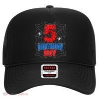 Spider Web Five 5 Years Old 5th Birthday Boy Party Hat thumb 0
