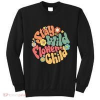 Stay Wild Flower Child Flower Retro Natural Boho Hippie Sweatshirt thumb 0