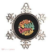 Stay Wild Flower Child Flower Retro Natural Boho Hippie Ornament thumb 0