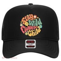 Stay Wild Flower Child Flower Retro Natural Boho Hippie Hat thumb 0