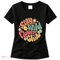 Stay Wild Flower Child Flower Retro Natural Boho Hippie Women's T-Shirt thumb 0