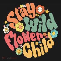 Stay Wild Flower Child Flower Retro Natural Boho Hippie Women's T-Shirt thumb 6