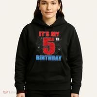 Spider Web Five 5 Years Old Its My 5th Birthday Boy Party Hoodie thumb 5
