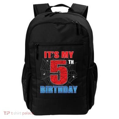 Spider Web Five 5 Years Old Its My 5th Birthday Boy Party Backpack