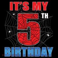 Spider Web Five 5 Years Old Its My 5th Birthday Boy Party Coffee Mug thumb 5