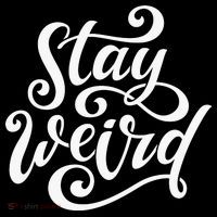 Stay Weird Funny Hand Drawn Calligraphy Bucket Hat thumb 4