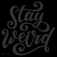 Stay Weird Funny Hand Drawn Calligraphy Coffee Mug thumb 5