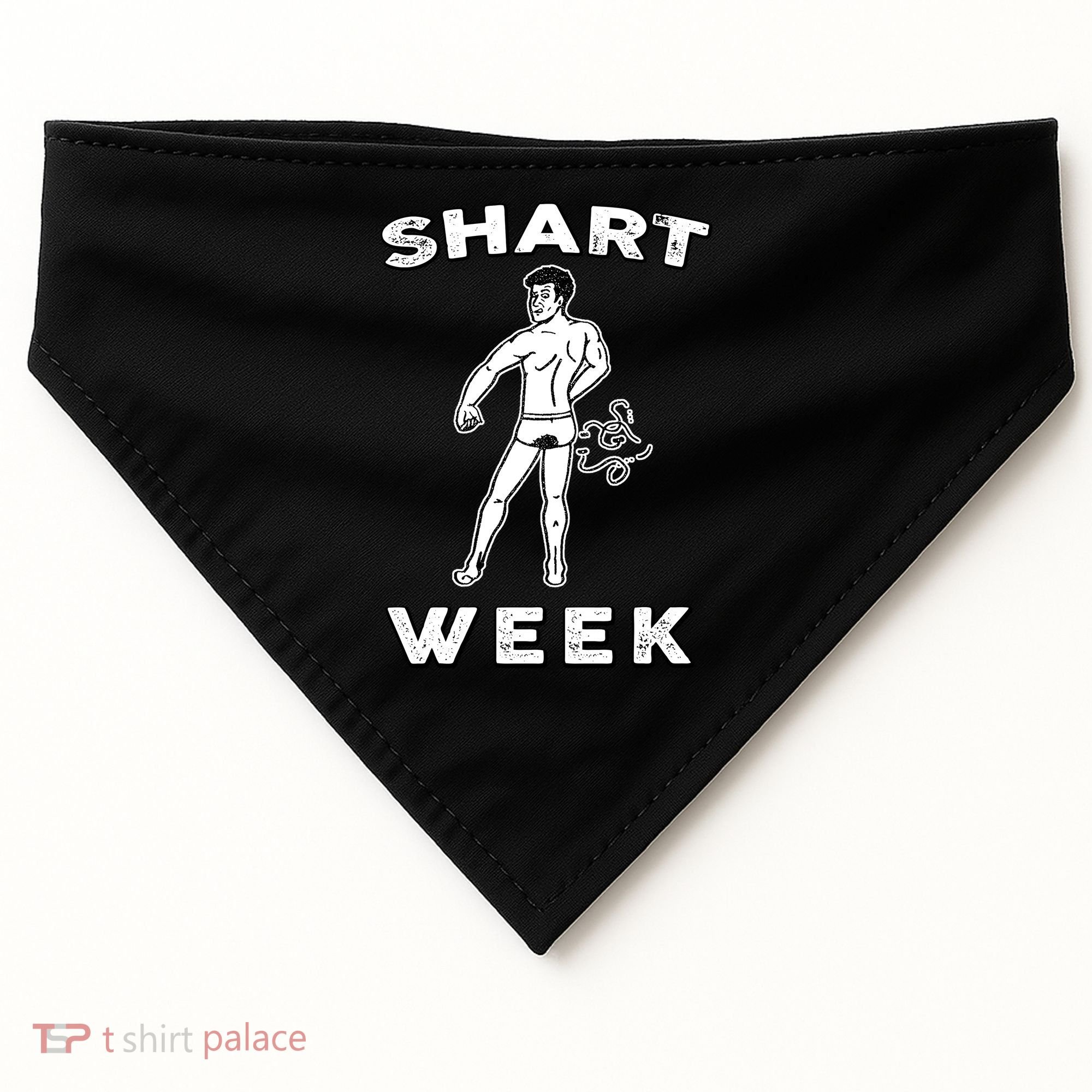 Shart Week Funny Novelty Shark USA-Made Doggie Bandana