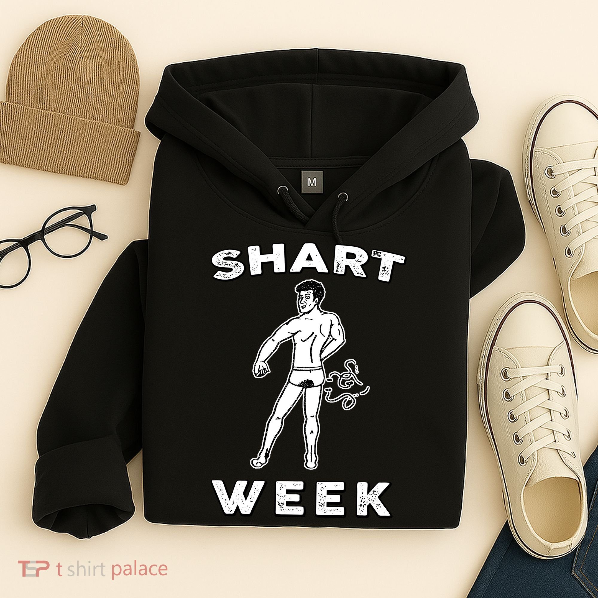 Shart Week Funny Novelty Shark Hoodie