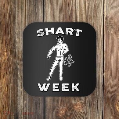 Shart Week Funny Novelty Shark Coaster