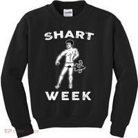 Shart Week Funny Novelty Shark Kids Sweatshirt thumb 0