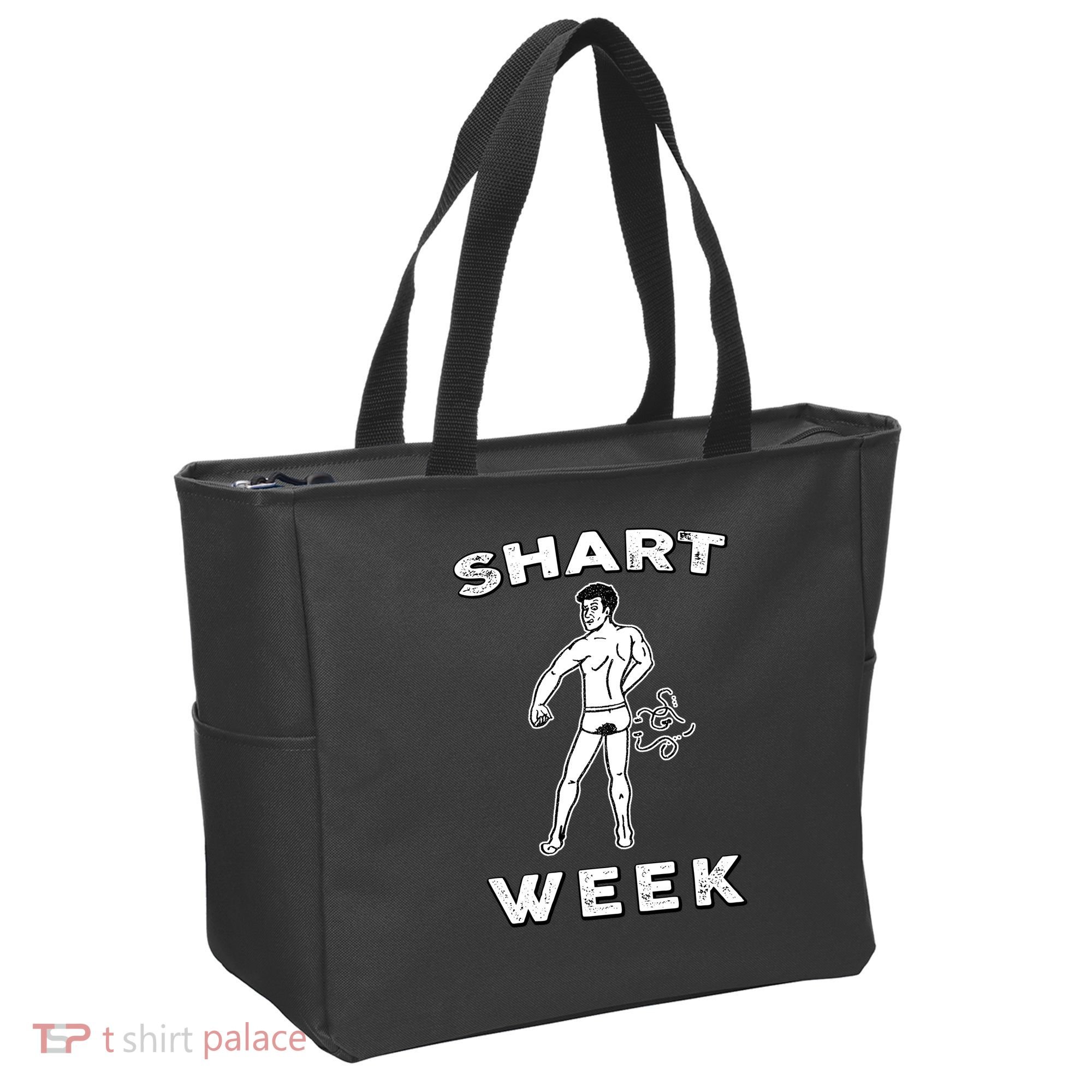 Shart Week Funny Novelty Shark Tote Bag