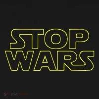Stop Wars Funny Baby Bodysuit thumb 2